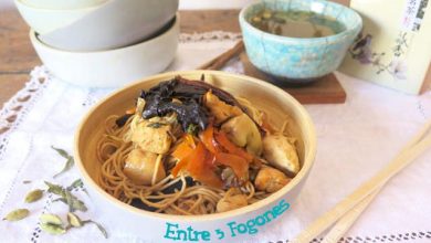Fideos Chinos con Pollo y Verduras