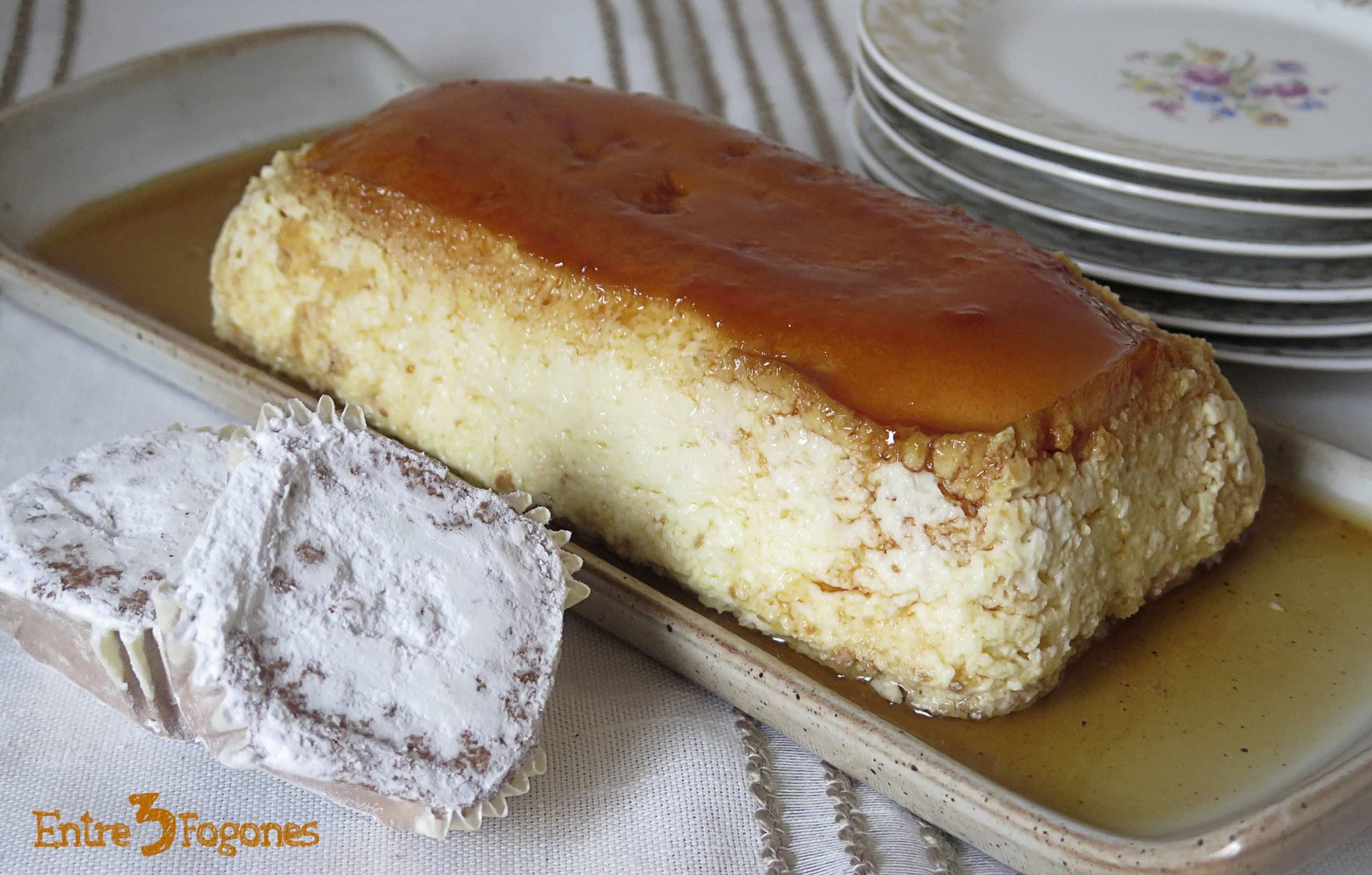 Receta Flan de Huevo con Marquesitas de Almendra
