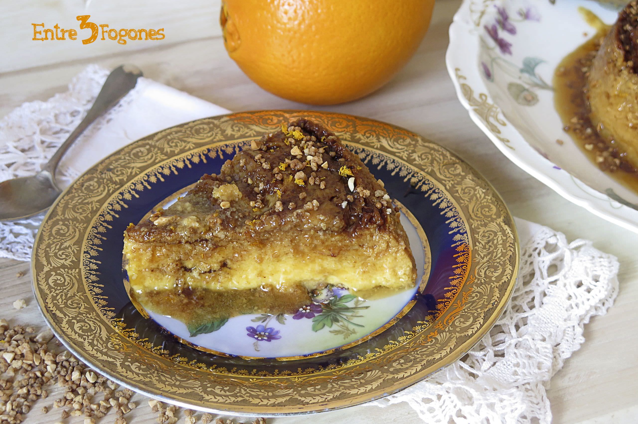 Flan de Leche Condensada con Crocanti de Almendras