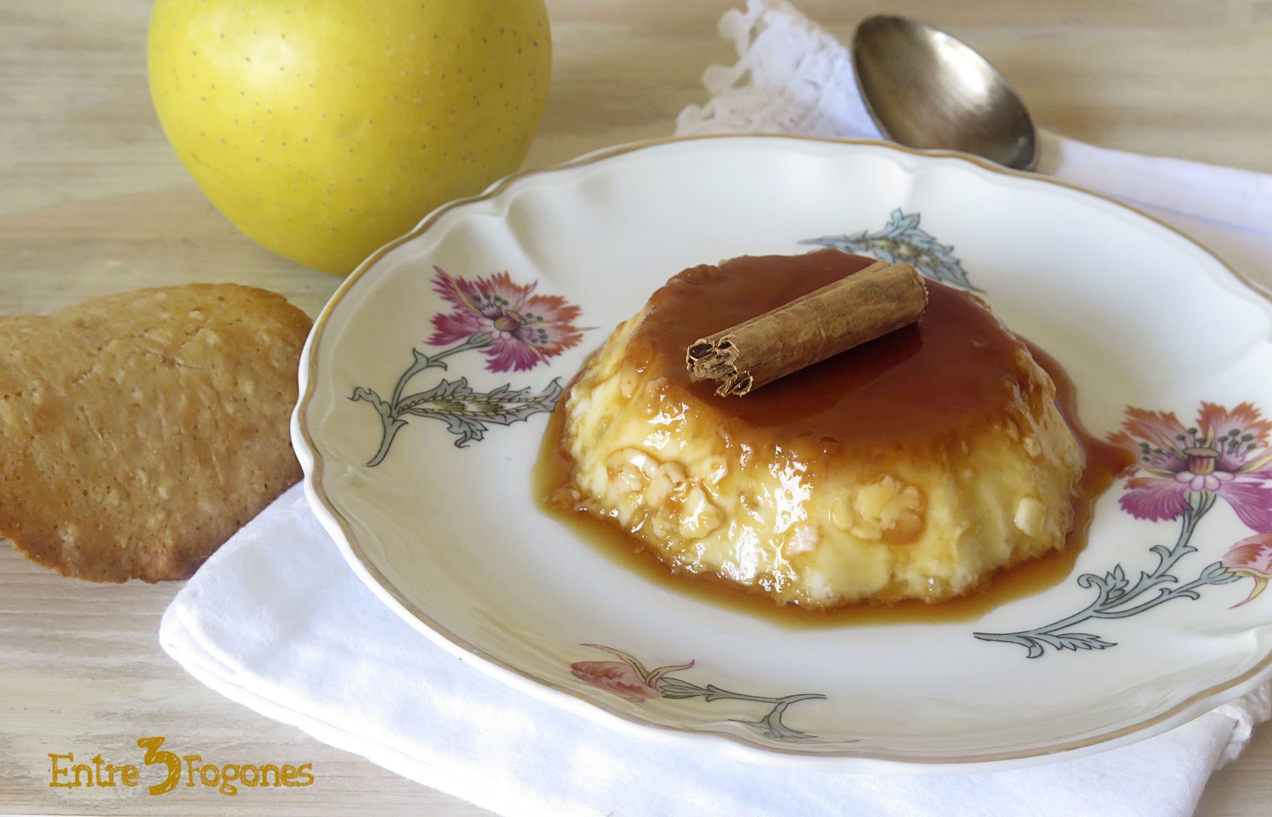 Flan de Manzana