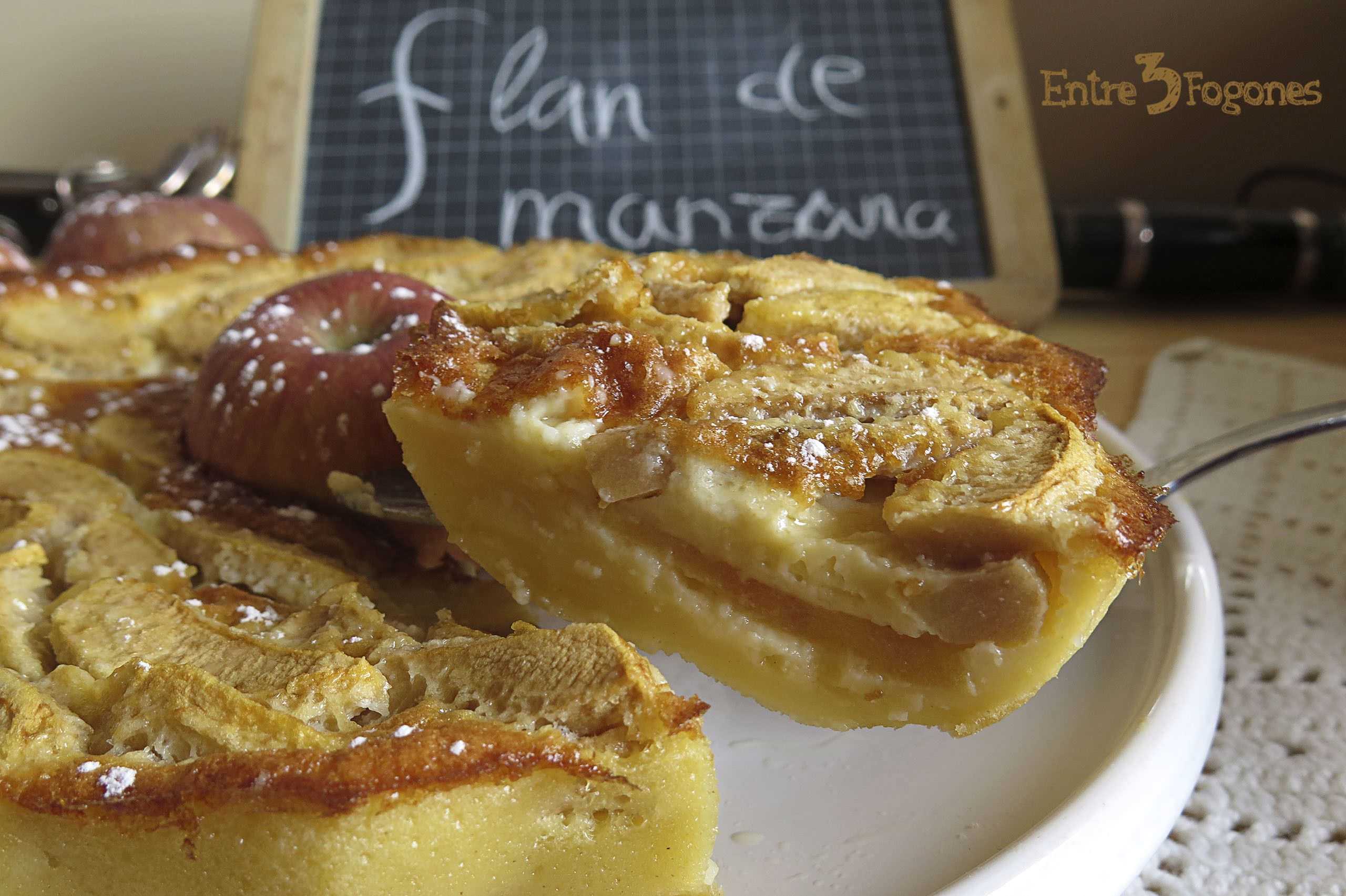 Flan de Manzanas