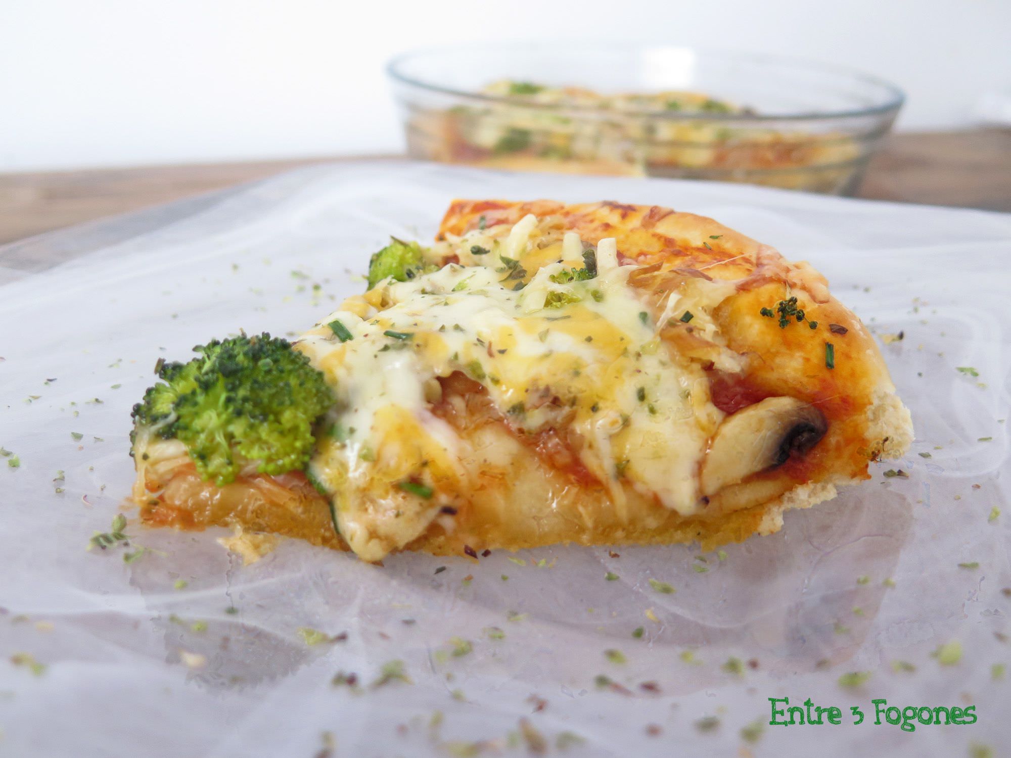Focaccia con Brócoli y Caballa en Aceite de Oliva