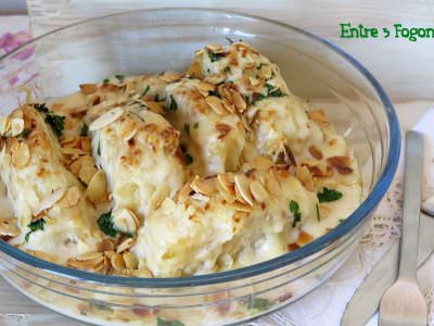Bacalao con Bechamel y Almendras