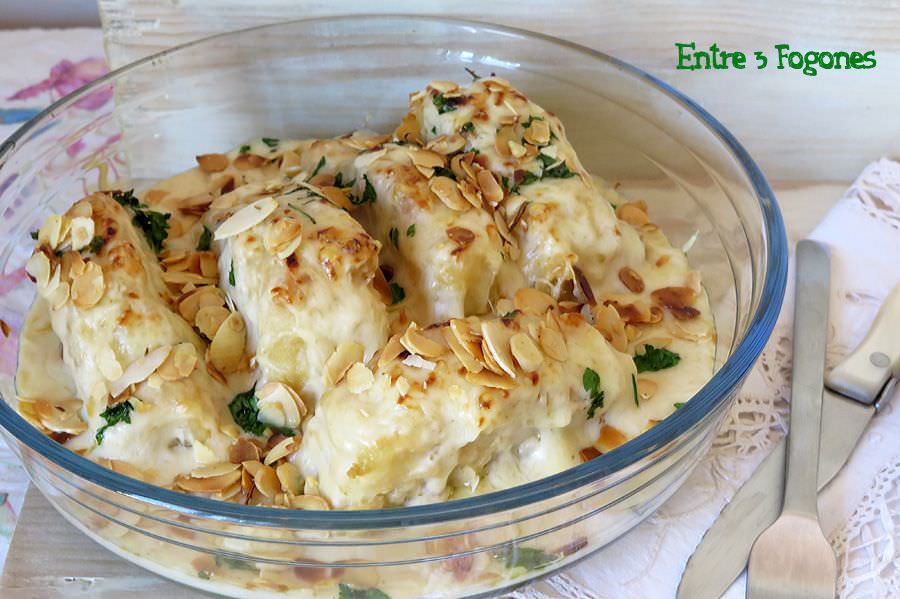 Bacalao con Bechamel y Almendras