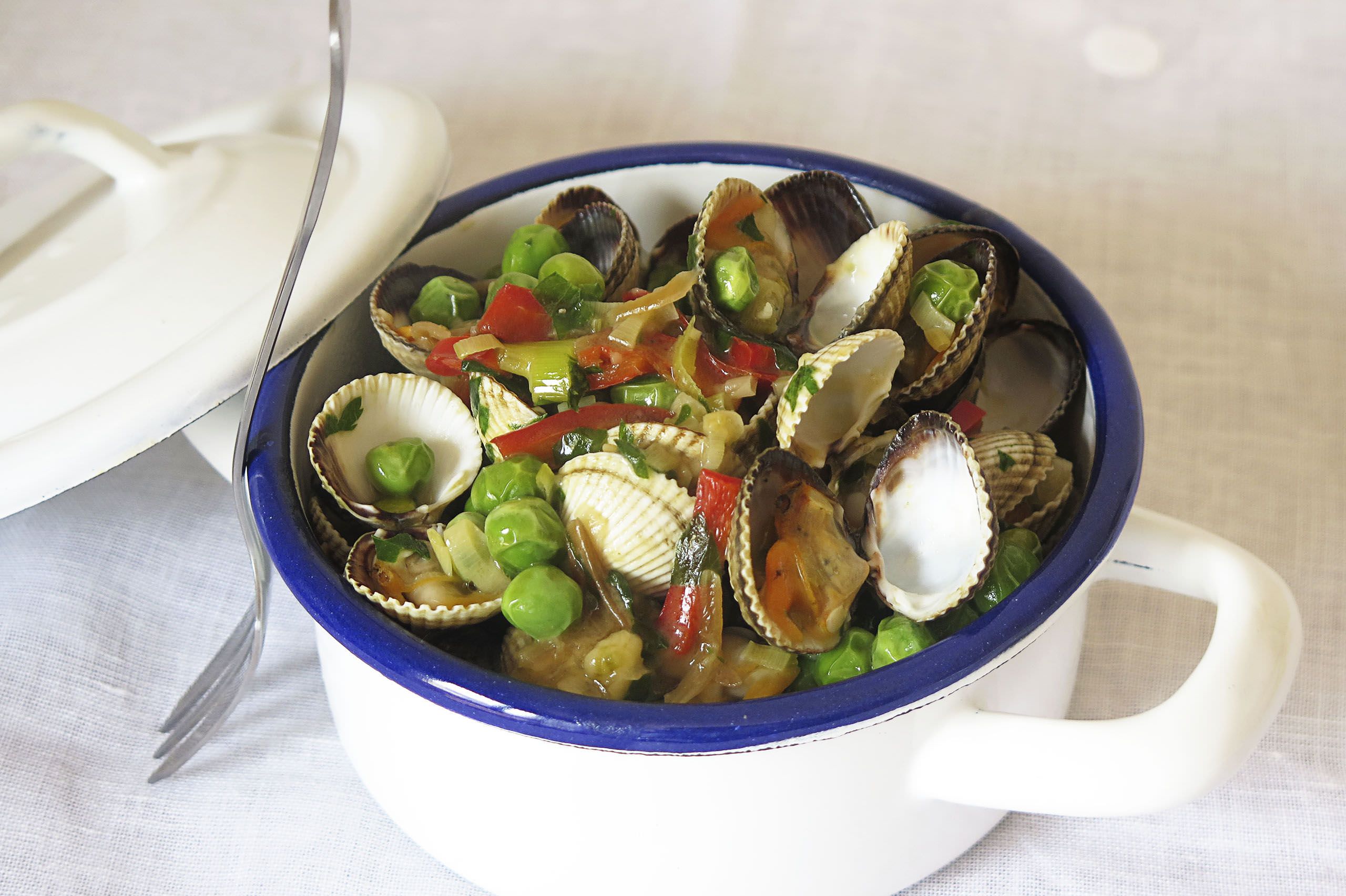 Guisantes en Salsa Verde con Berberechos