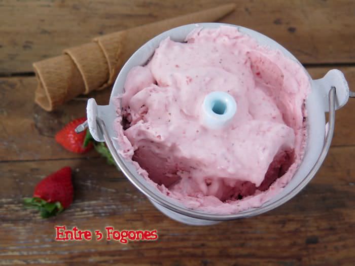 Receta Helado de Fresa Receta Helado de Fresa