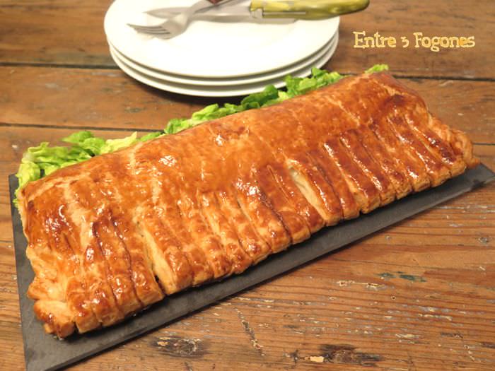 Hojaldre Relleno de Champiñones y Bechamel