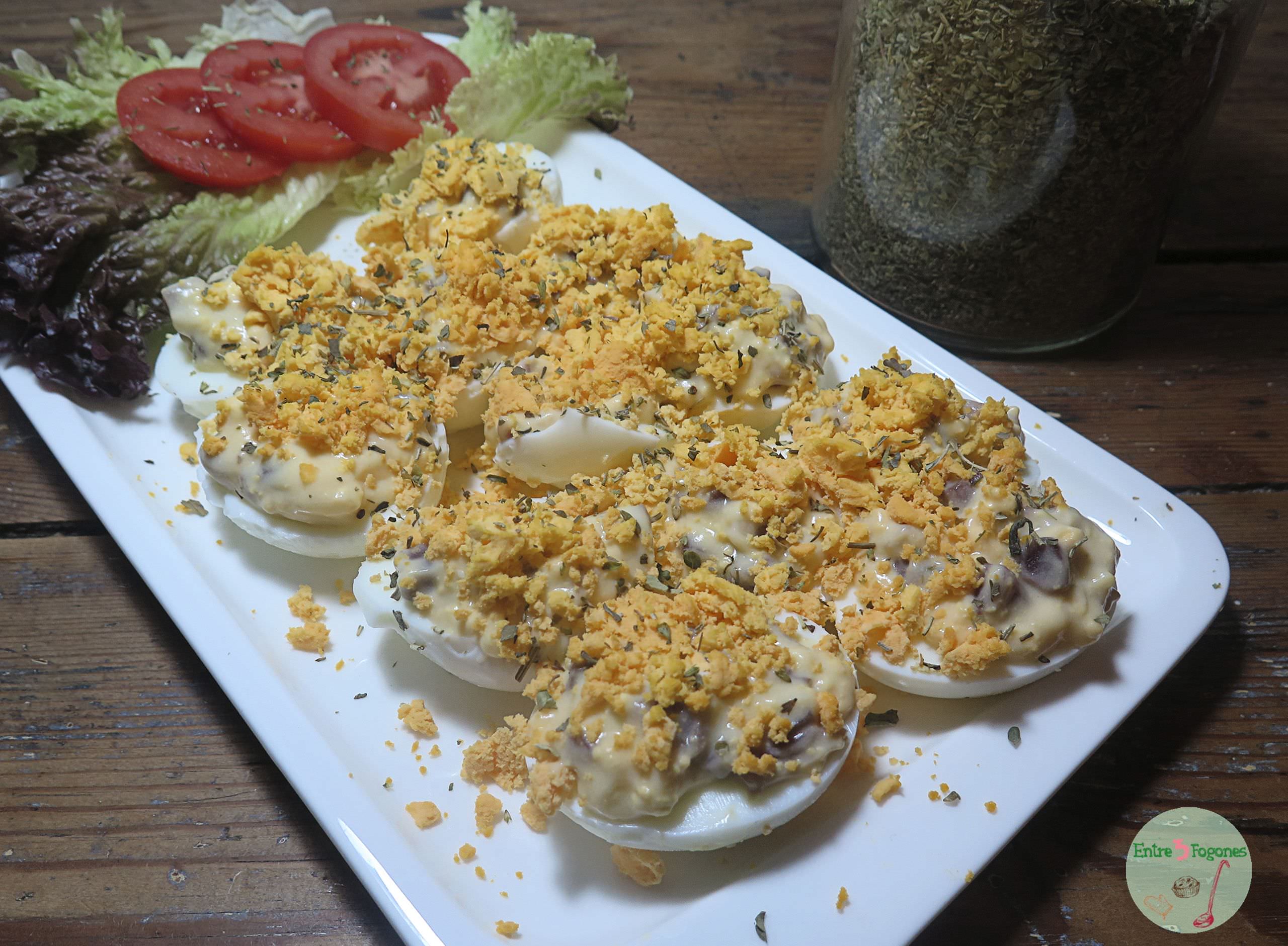 Huevos Mimosa con Jamón Ibérico y Bechamel