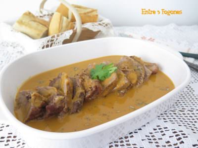 Redondo de Ternera en Salsa de Verduras