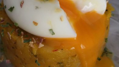 Pochada de Calabaza con Puerro y Huevo “Mollet”