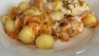 Ñoquis de Patata en Salsa de Calabaza