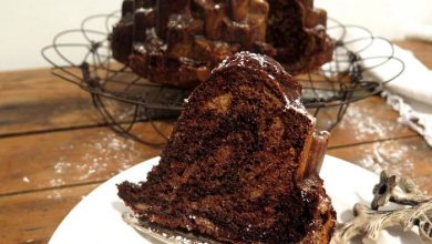 Bundt Cake Cebra con Chocolate
