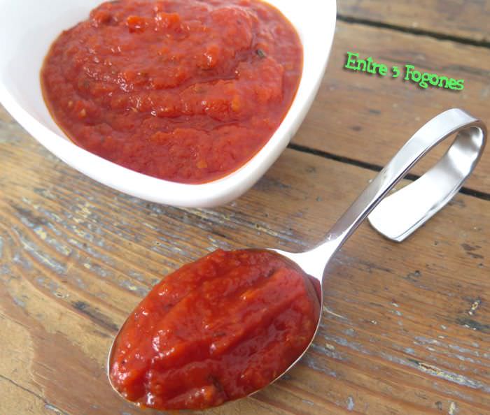 Salsa de tomate casera Salsa de tomate casera