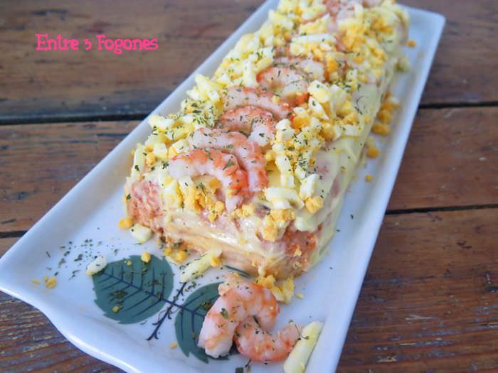 Pastel de Merluza y Gambas Pastel de Merluza y Gambas