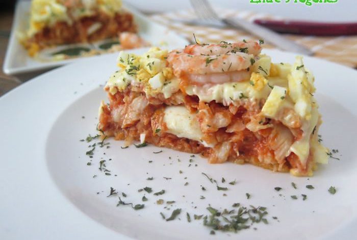 Pastel de Merluza y Gambas