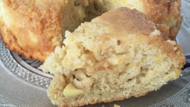 Pastel bretón de manzana y confitura de leche