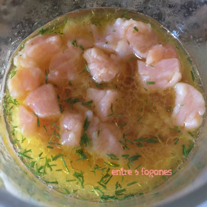 Tartar de salmón