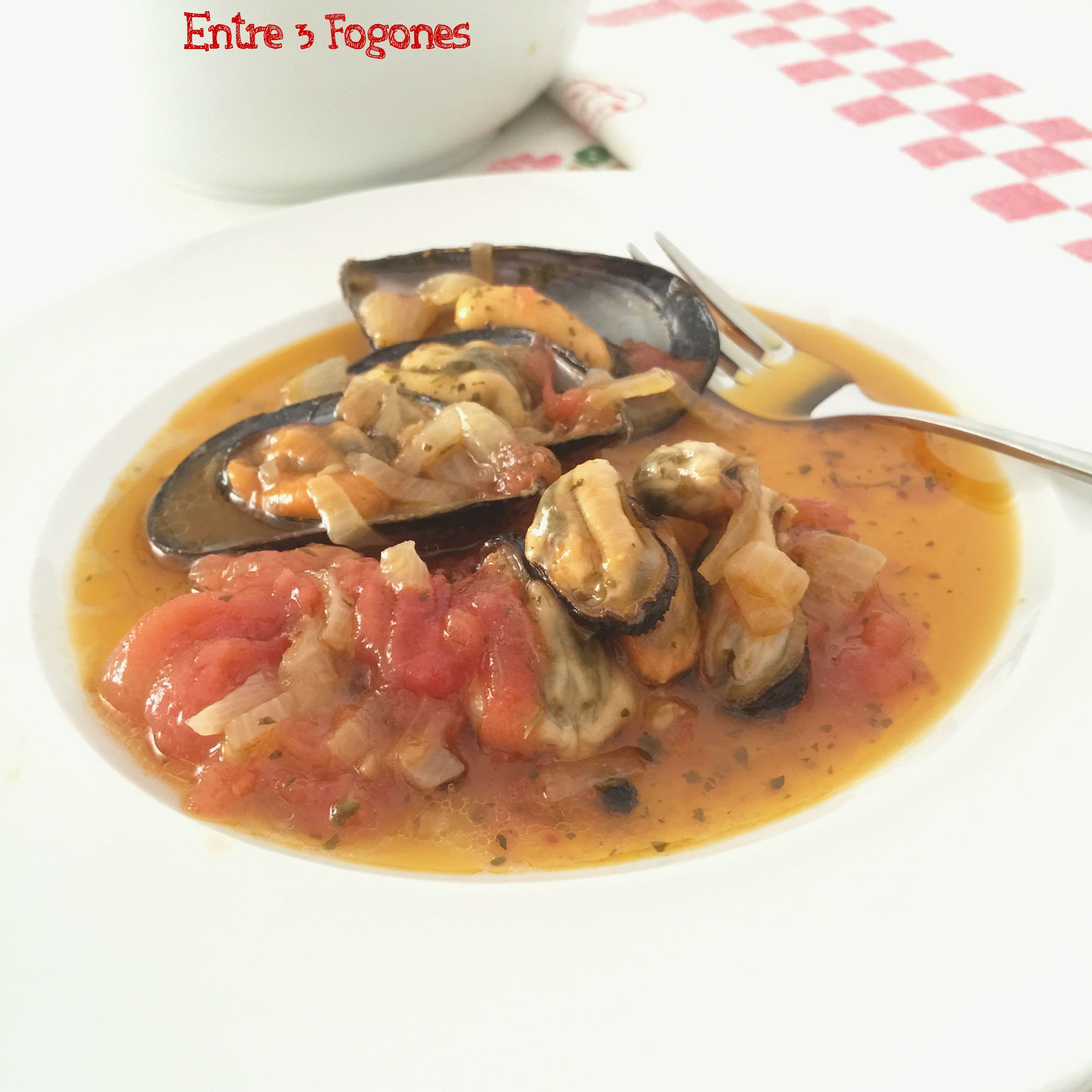 Mejillones en Escabeche con Tomate