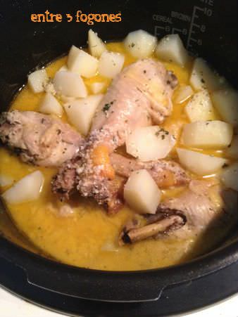 Asado de pollo con patatas