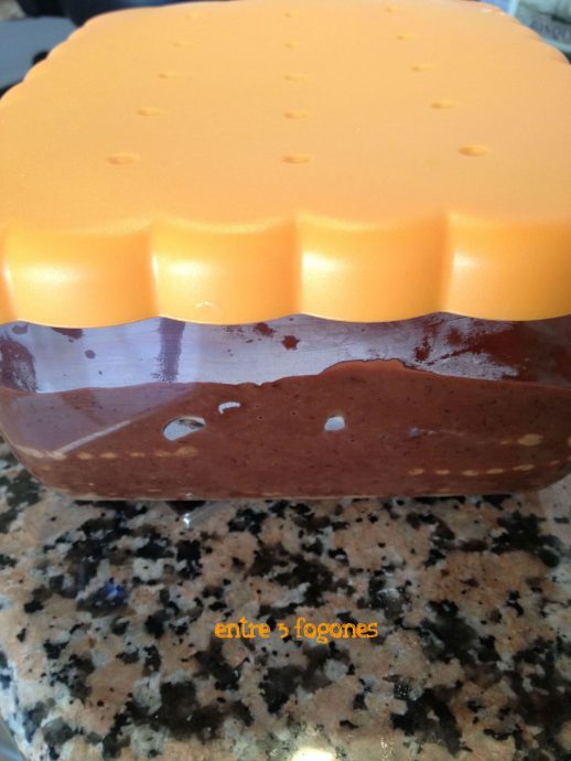 Tarta de chocolate y galletas
