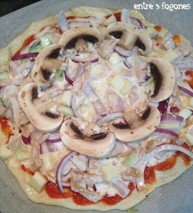 Pizza Casera de verduras