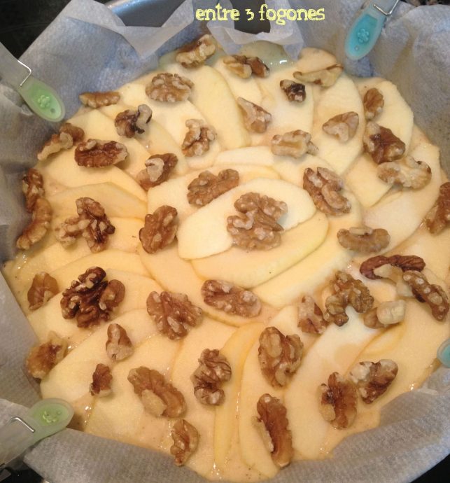 Bicocho de manzana y nueces