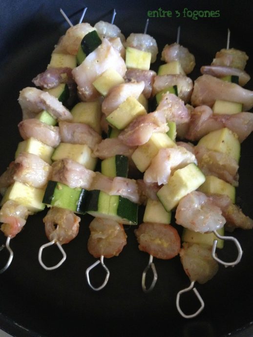 Brochetas de rape