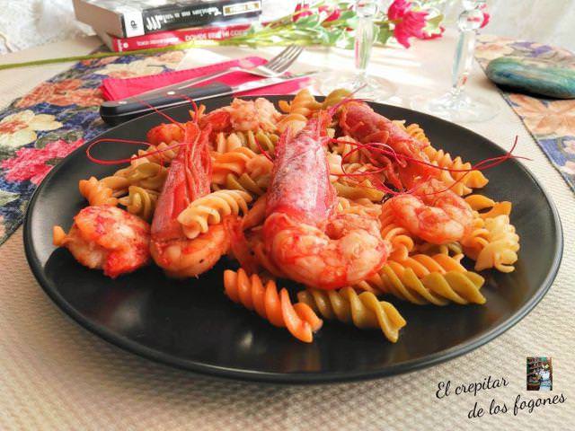Langostinos al Coñac Langostinos al Coñac