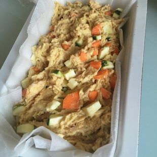 Masa Cake de Pollo con Zanahoria y Calabacín