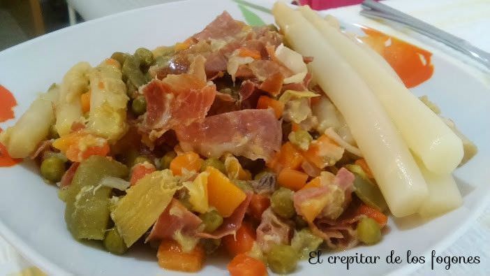 Menestra de Verdura con Jamón