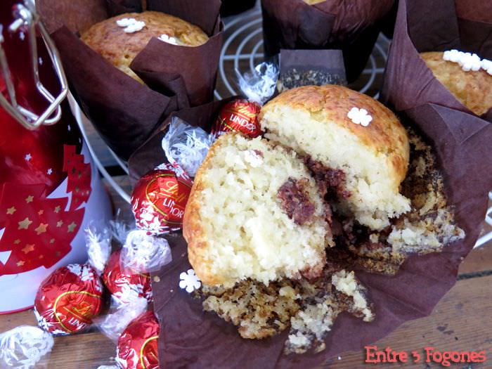 Muffins con Corazón de Bombón Lindt
