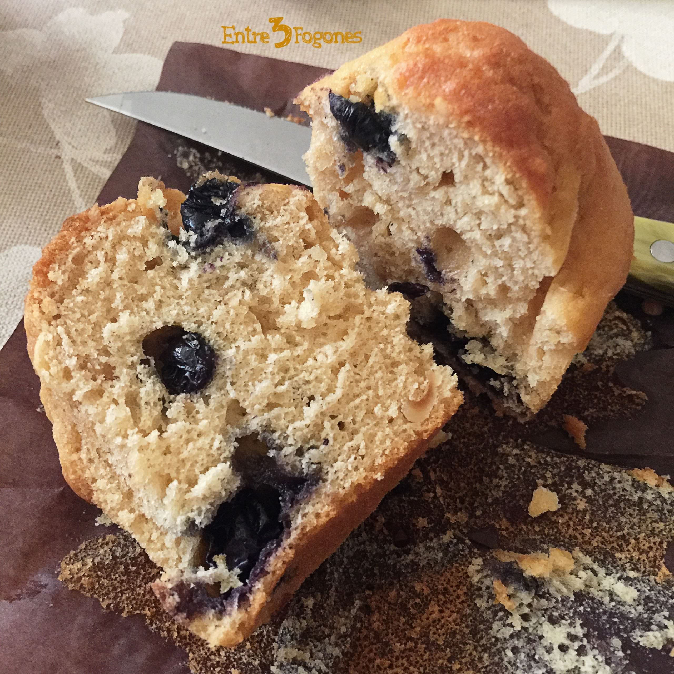 Receta Muffins de Arándanos y Avellanas