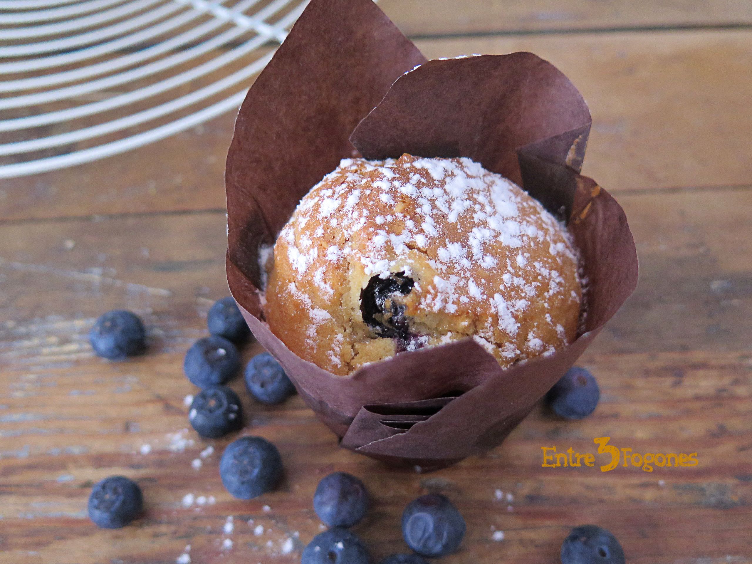 Muffins de Arándanos y Avellanas