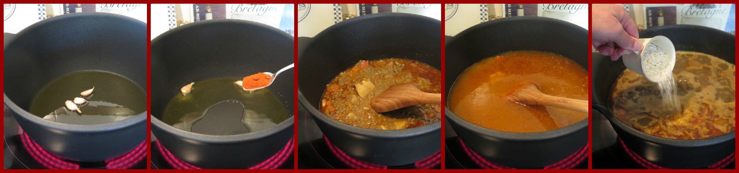 Pasos Arroz con Lentejas Pasos Arroz con Lentejas