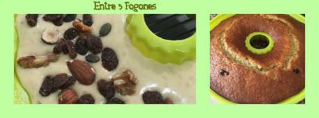 Pasos Bundt Cake De Plátano y Frutos Secos