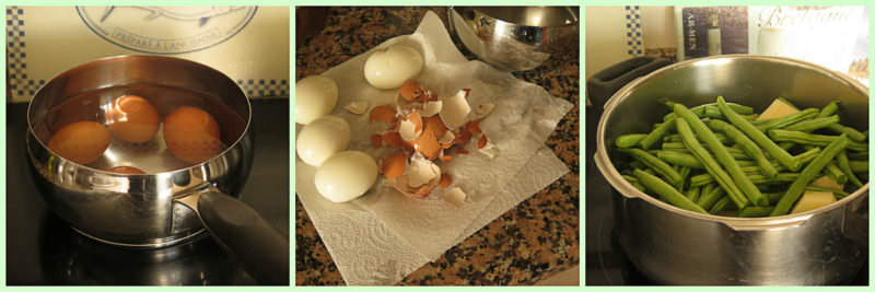 Pasos Ensalada de Judías Verdes con Patata y Huevo Cocido