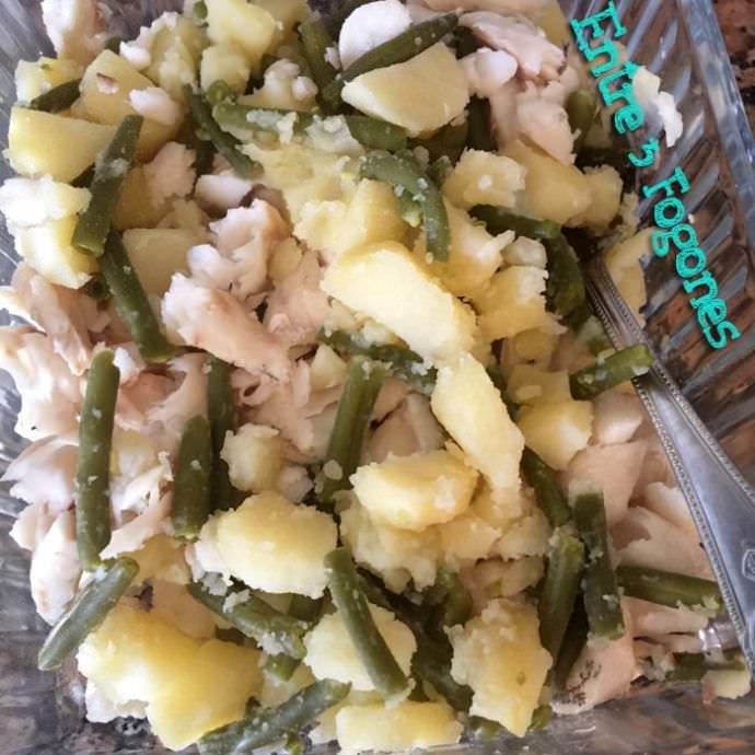 Pasos Ensaladilla de Merluza y Judías Verdes