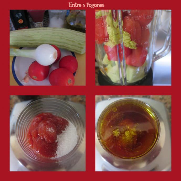 Pasos Gazpacho Andaluz