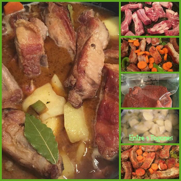 Pasos Guisado de Costillas de Cerdo