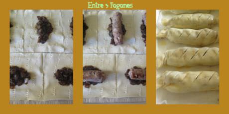 Hojaldres Rellenos de Carne y Cebolla Caramelizada