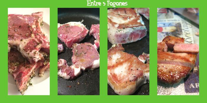 Pasos Montadiro de Cerdo Ibérico sobre Puré de Pan al Orégano
