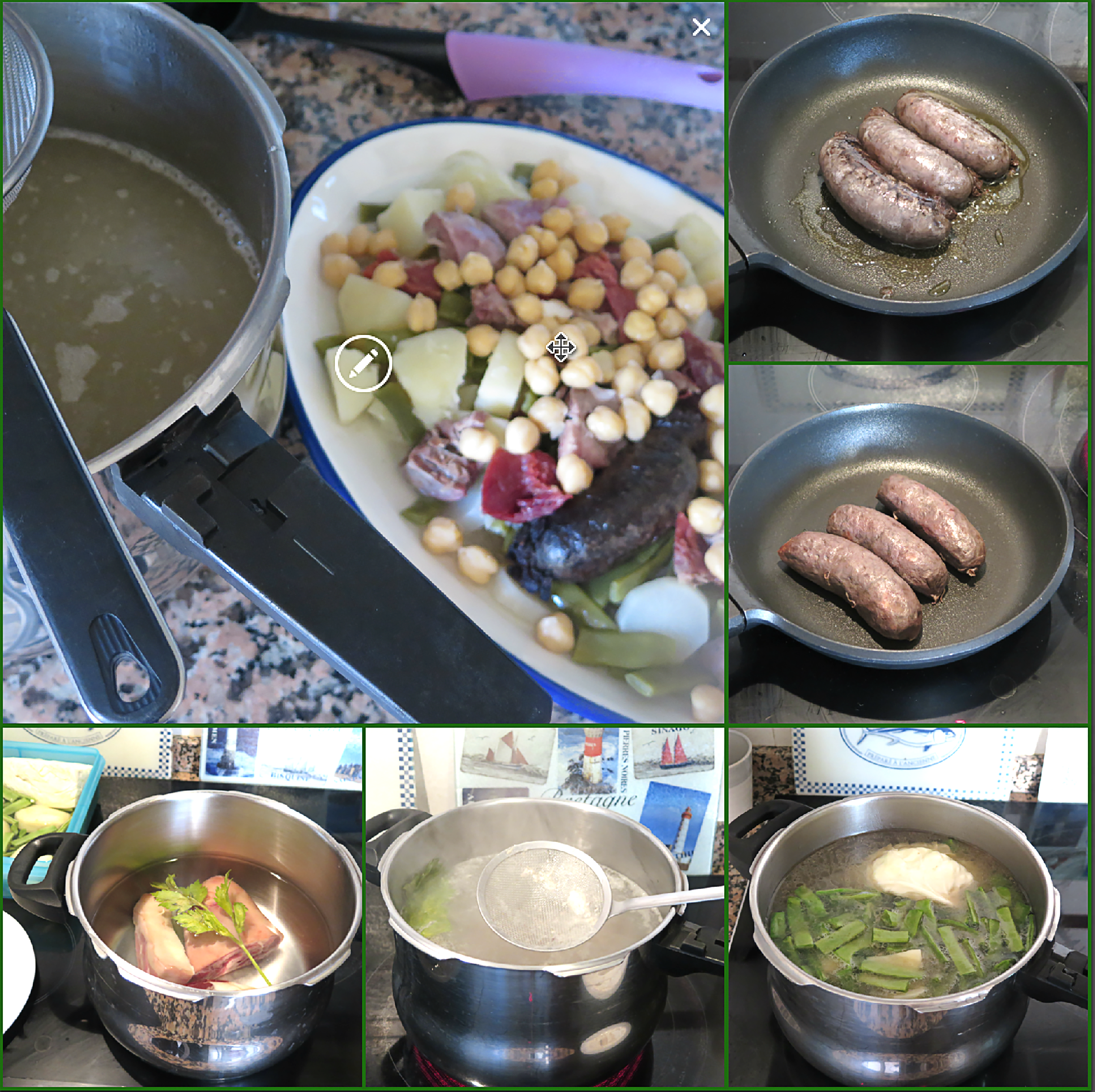 Pasos Olla Fresca de Albacete con Garbanzos