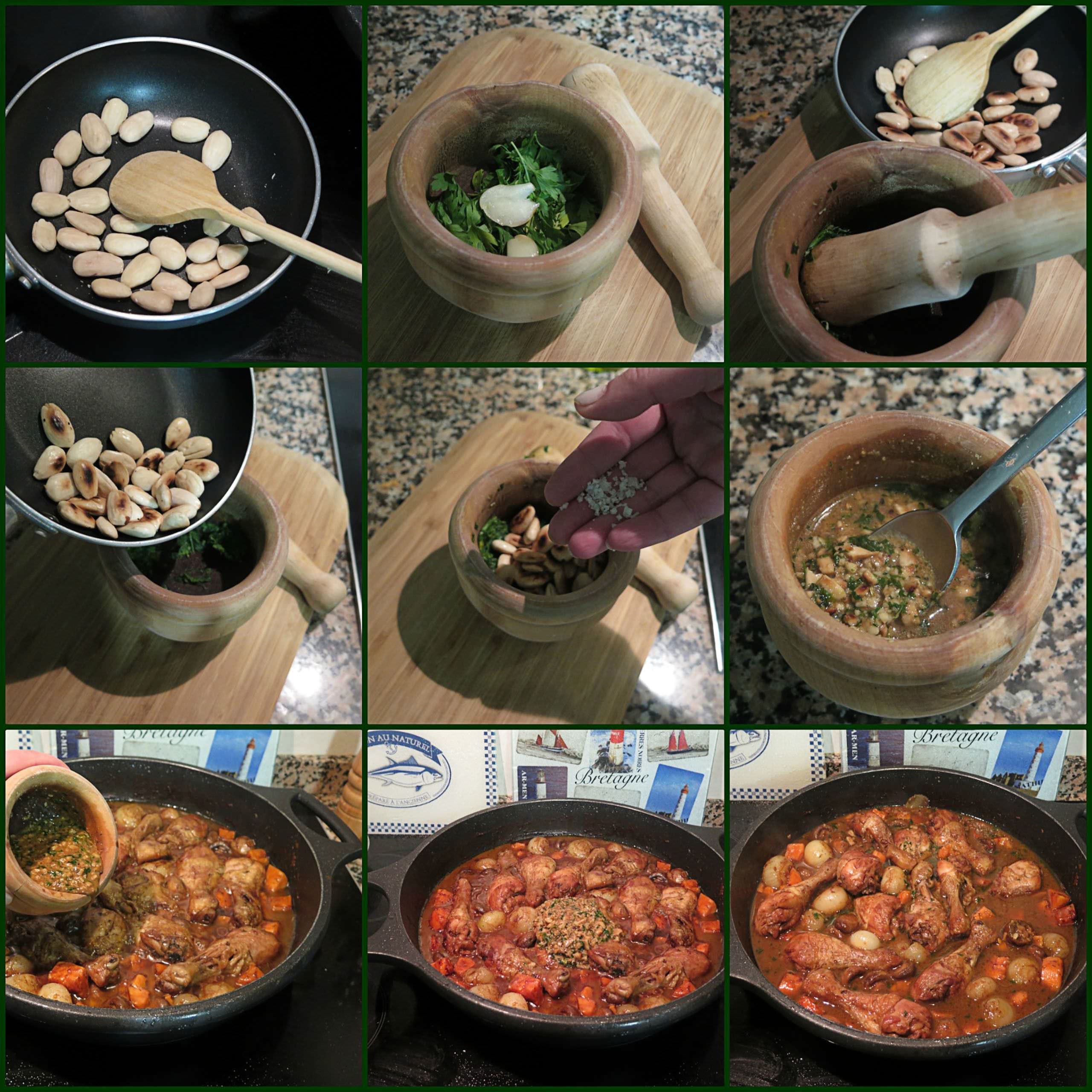 Pasos Picada de Ajo, Perejil y Almendra Pasos Picada de Ajo, Perejil y Almendra