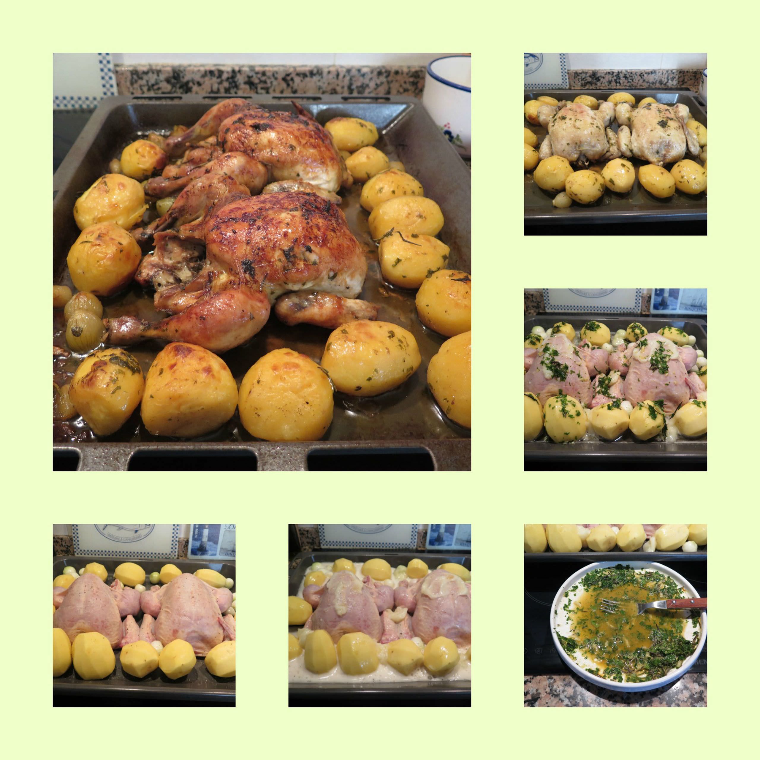 Pasos de Picantones al Horno Pasos de Picantones al Horno