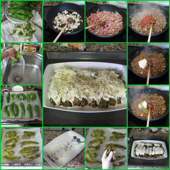 Pasos Pimientos Italianos Rellenos de Carne