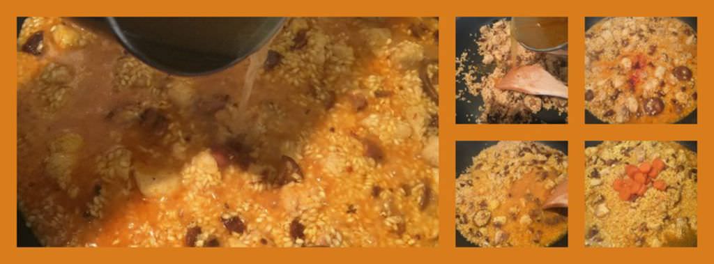 Pasos Risotto de Níscalos y Cazón en Caldo Casero
