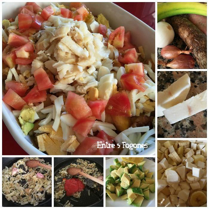 Pasos Receta Serenata de Bacalao