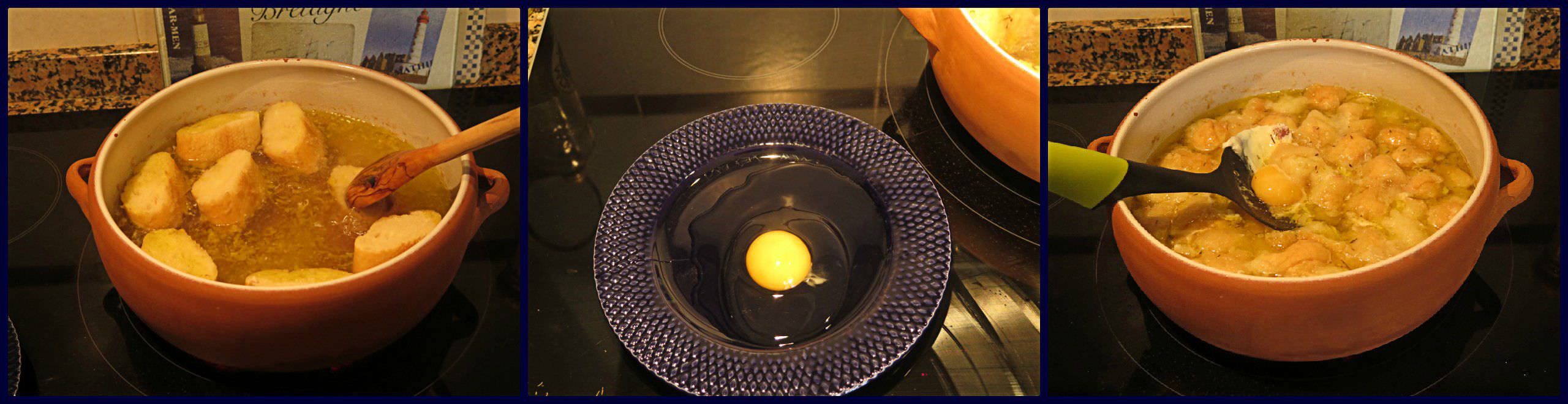 Pasos Sopa de Ajo o Sopa Castellana