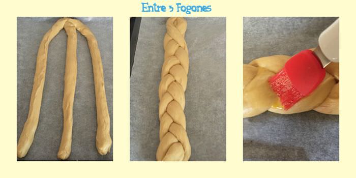 Pasos Trenza de Brioche con Almendras