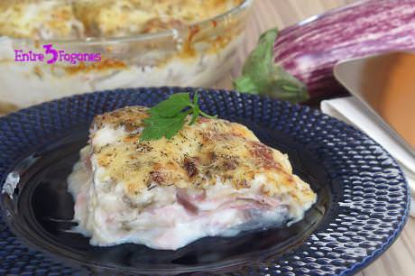 Pastel de Berenjenas con Jamón York y Queso al Horno